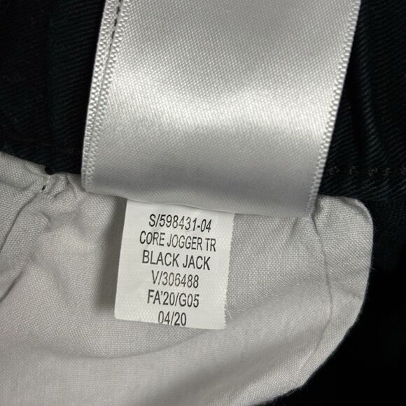 Old Navy Core Jogger Tr Mens Large Drawstring Pull On Pants Black Jack 34x28 - Picture 11 of 11